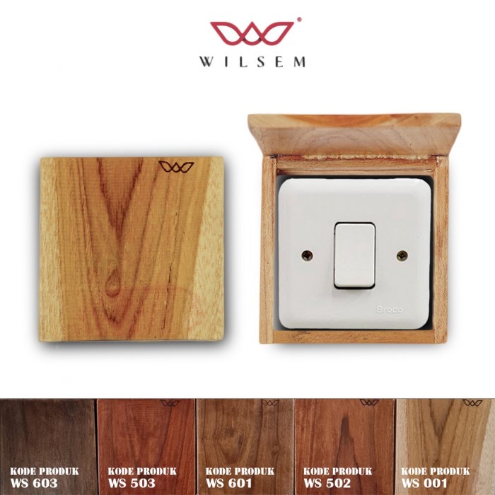 [BestSeller] Frame Saklar Lampu Kayu Jati Asli 100% 3D Glow in the Dark/Frame Saklar