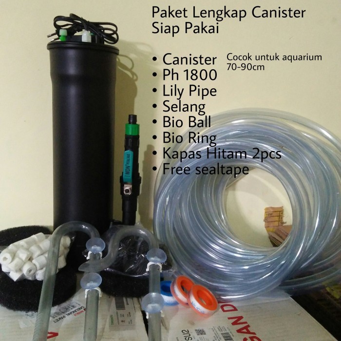 (BestSeller) Filter canister diy fullset PH 1800 aquascape filter aquarium