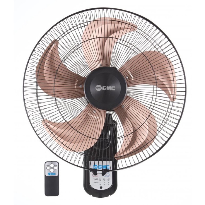 kipas Angin dinding besi 18 inch GMC 521 kipas angin dinding tornado remote 18 inchi GMC