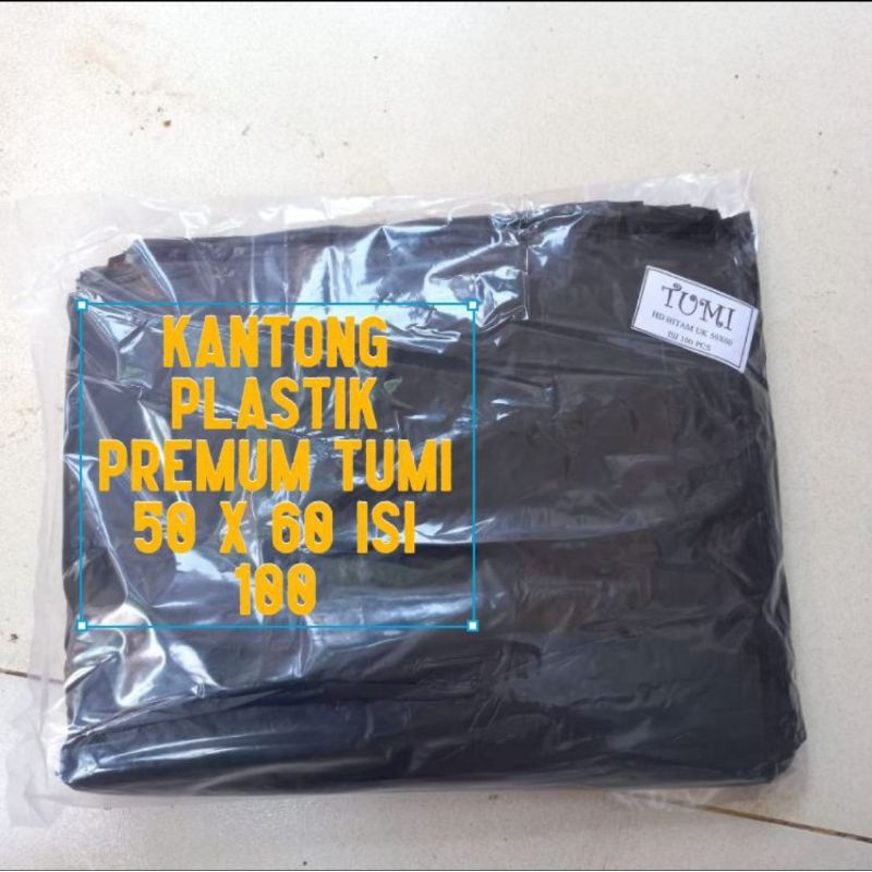 PACK TUMI Kantong plastik sampah 50 x 60 cm isi 100 grabege bag trash bag anti sobek termurah grosir