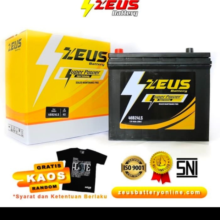 Aki Mobil Zeus Ns 60 Peugeot 206 Accu Kering