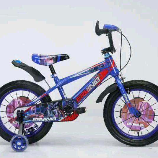 Paling Berkualitas Sepeda Bmx 16 Inch Ban Jumbo Besar Anak Usia 4-9 Tahun Warna Biru - Roda, Led,
