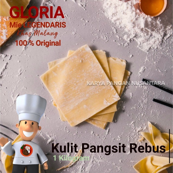 

(BestSeller) KULIT PANGSIT GLORIA MALANG KULIT PANGSIT REBUS KULIT PANGSIT MIE 1KG