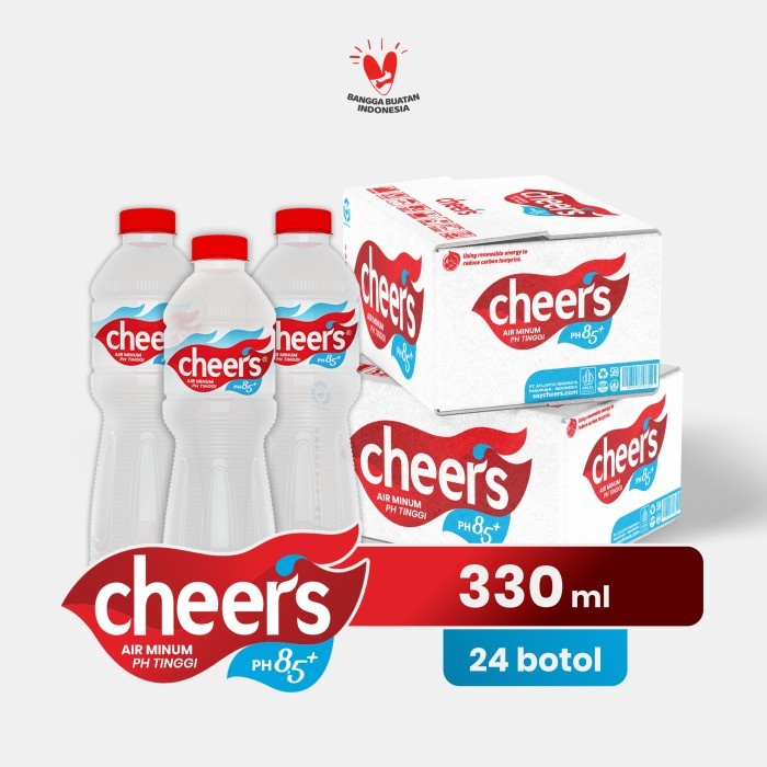 

(BestSeller) Air Minum CHEERS Water Alkaline 330ml (Karton)