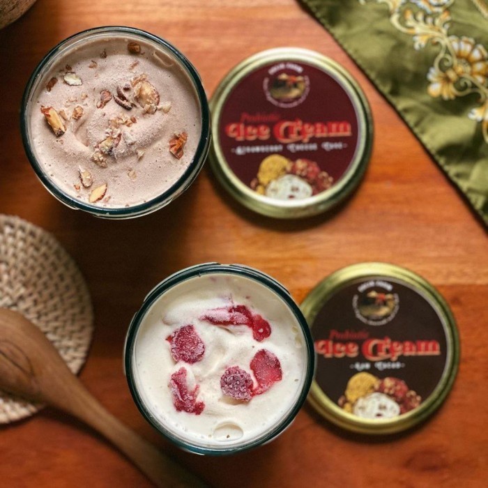 

FALIK FARM PROBIOTIC ICE CREAM ES KRIM KEFIR PROBIOTIK GLUTEN FREE REFINED SUGAR FREE HALAL