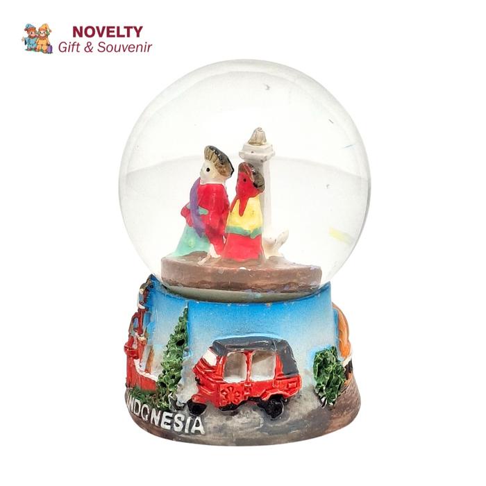 SOUVENIR SNOW GLOBE SNOW BALL JAKARTA OLEH OLEH NEGARA INDONESIA KODE 1032