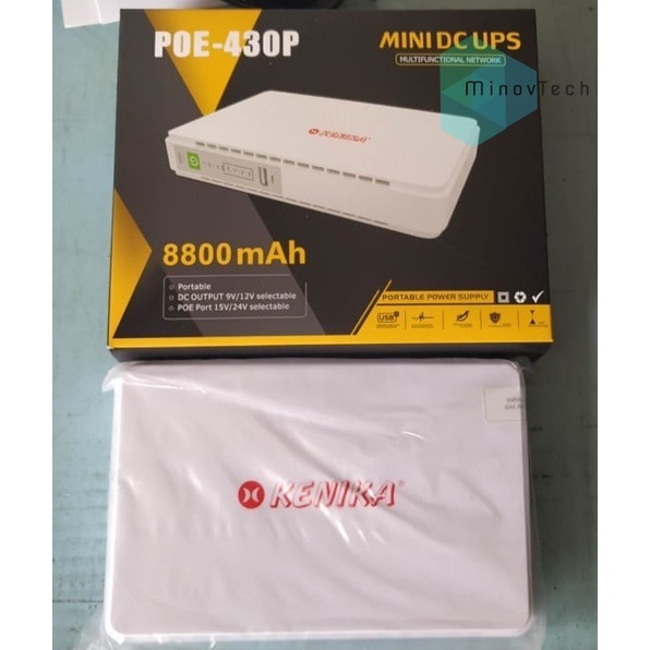 Kenika Portable Mini Ups Dc Poe Lithium 8800Mah [Poe-430P]