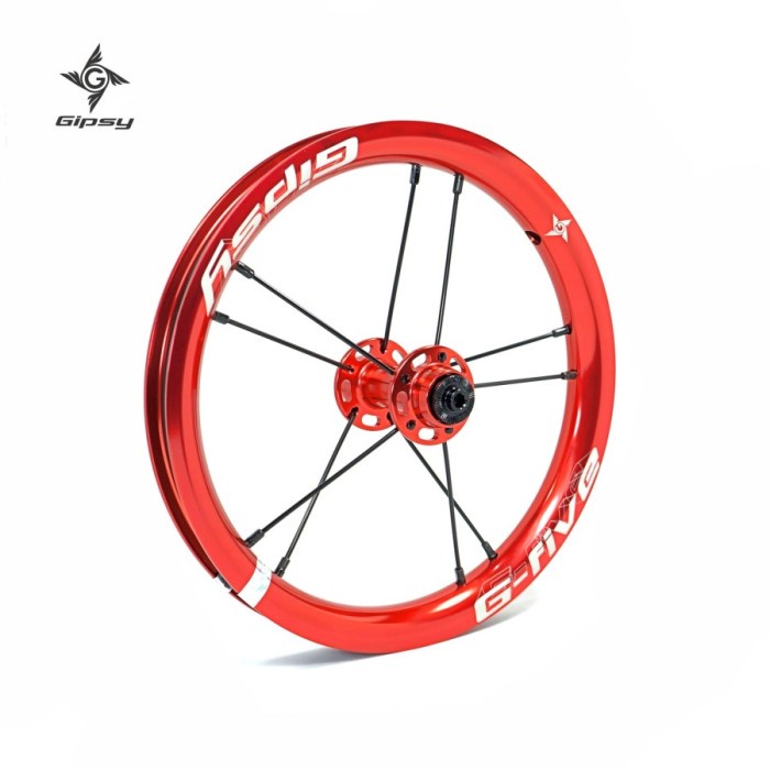 GIPSY G-FIVE Push Balance Bike 12" Wheel Set - Sepeda Anak - RED Kode 867