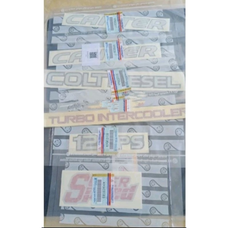 stiker super speed canter 125ps coltdiesel 6 pcs