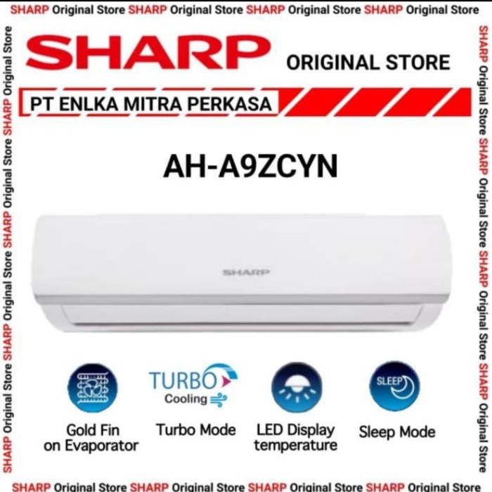 AC SHARP AH - A 9 UCY 1 PK AC SHARP 9 UCY TURBO AH-A9UCY