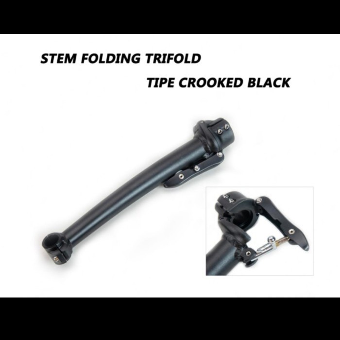 Laris Handlepost Sepeda Lipat Lengkung 37Cm Trifold