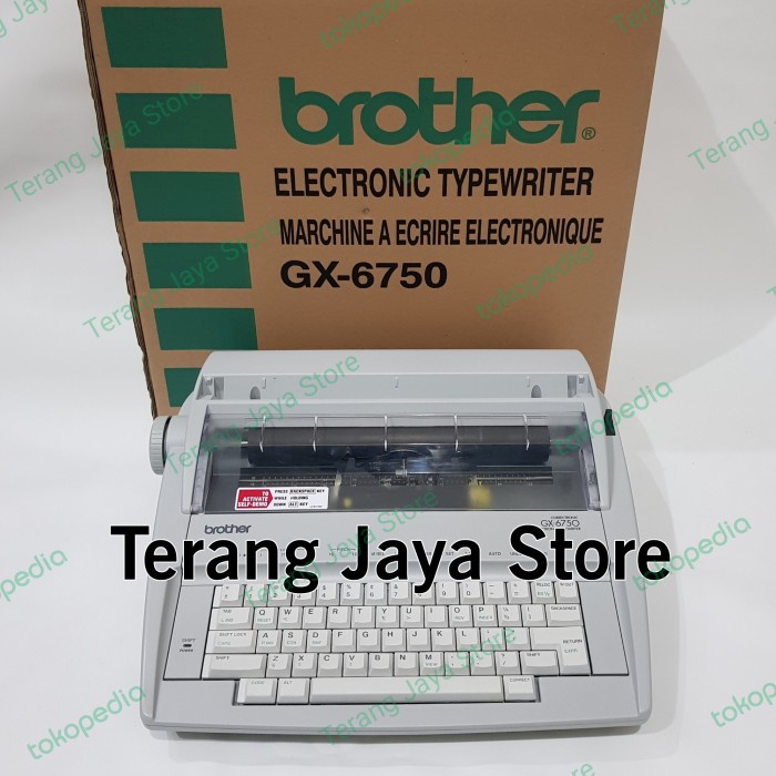 Paling Baik Mesin Tik Elektrik Brother Gx-6750 Mesin Ketik Brother Gx-6750