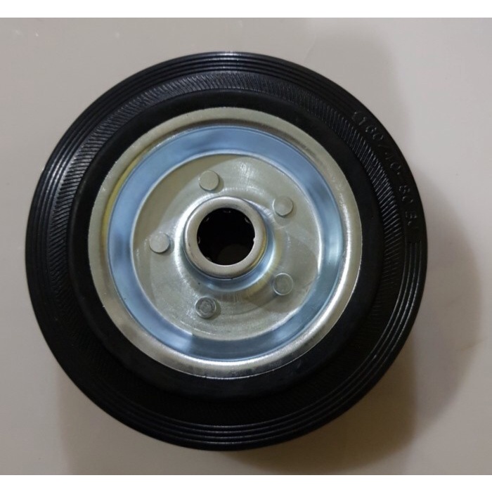 Roda karet 5 inch/ wheel only karet 5 inch/ rubber 5 inch roda l