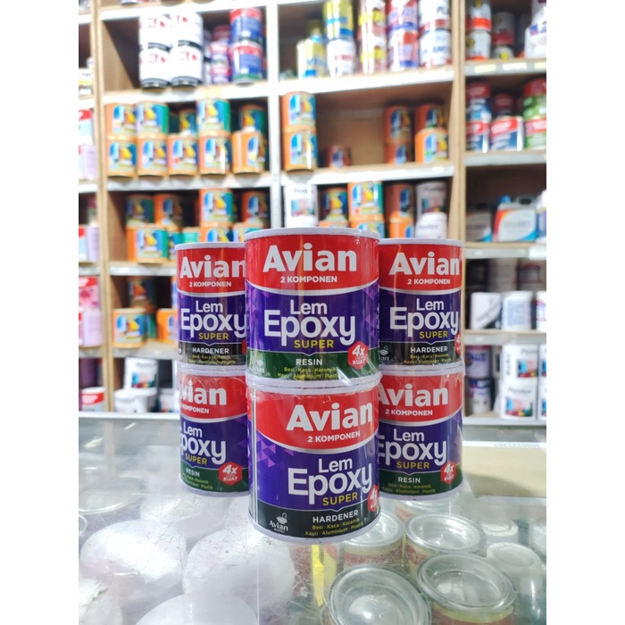 Lem Epoxy Avian 2 Komponen Resin Hardener Kemasan Kecil 340gr