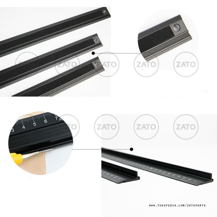 

[tmr] - protective ruler anti scratch - penggaris - leather tool