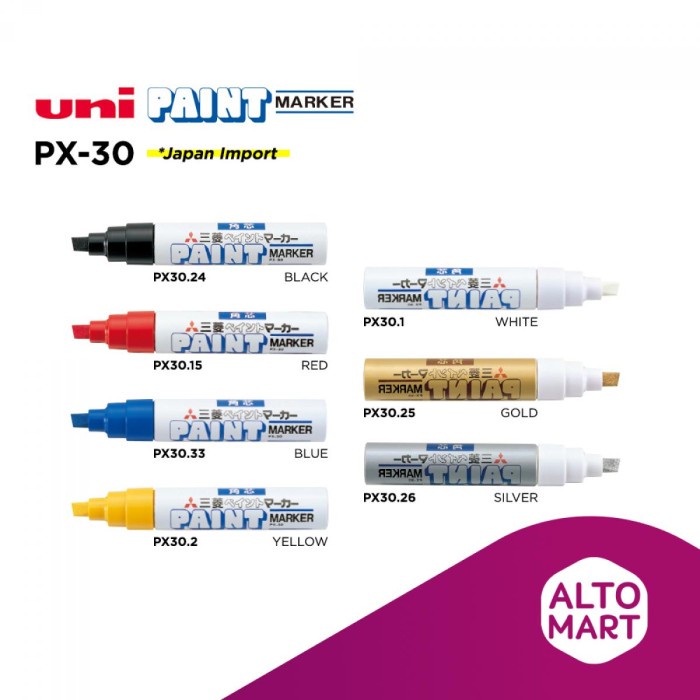 

[tmr] - UNI PAINT MARKER PX30 PX-30 Based Oil Spidol Cat Permanen All Surface