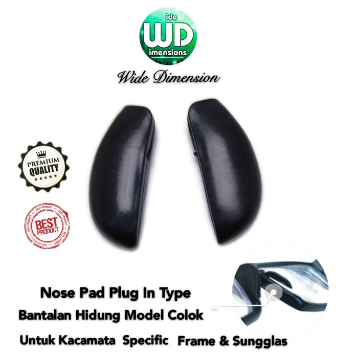 *TOP* NOSEPAD KACAMATA SILICONE PLUG IN BANTALAN HIDUNG NOSE PAD FRAME SPORT