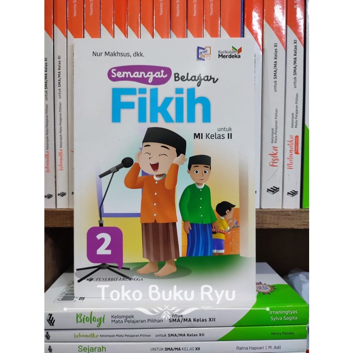 

terbaru !!! buku semangat belajar fikih kelas 2 mi kurikulum merdeka erlangga ready
