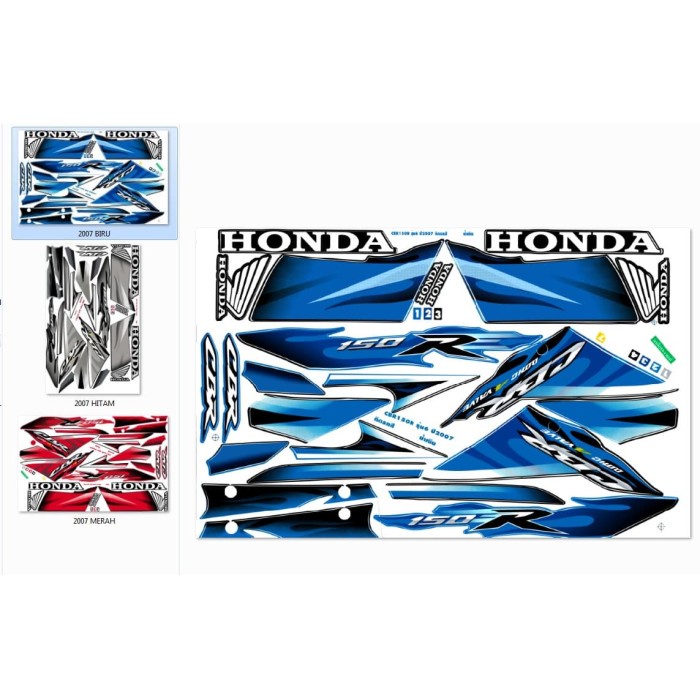 STRIPING CBR OLD TAHUN 2007 ORIGINAL