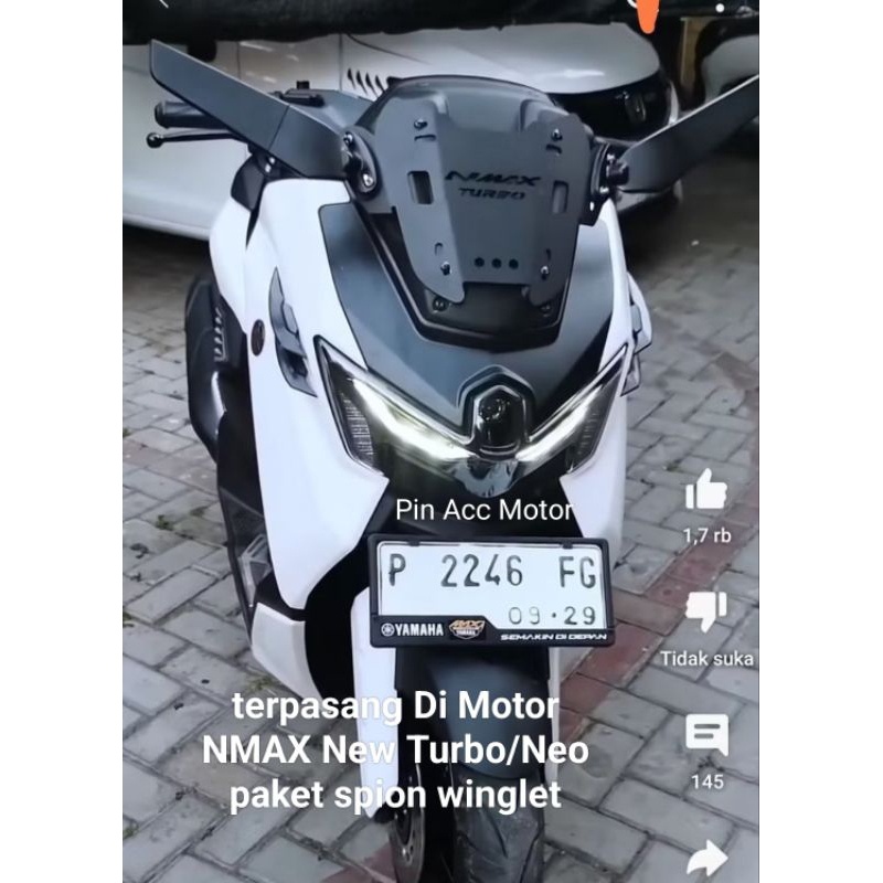 Paket Breket Serfo Batman+Spion Lipat Kaca Besar PNP Motor Nmax New 2020/2022/Nmax Old