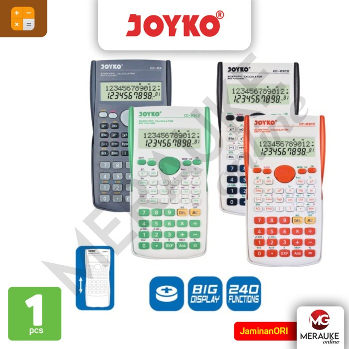 

Jual [READY] JOYKO Kalkulator / Calculator Scientific CC-23CO 240 Functions