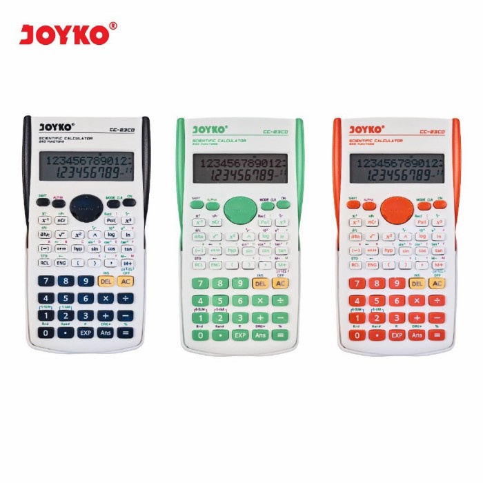 

Jual [READY] Kalkulator Ilmiah CC-23CO Joyko Calculator Scientific