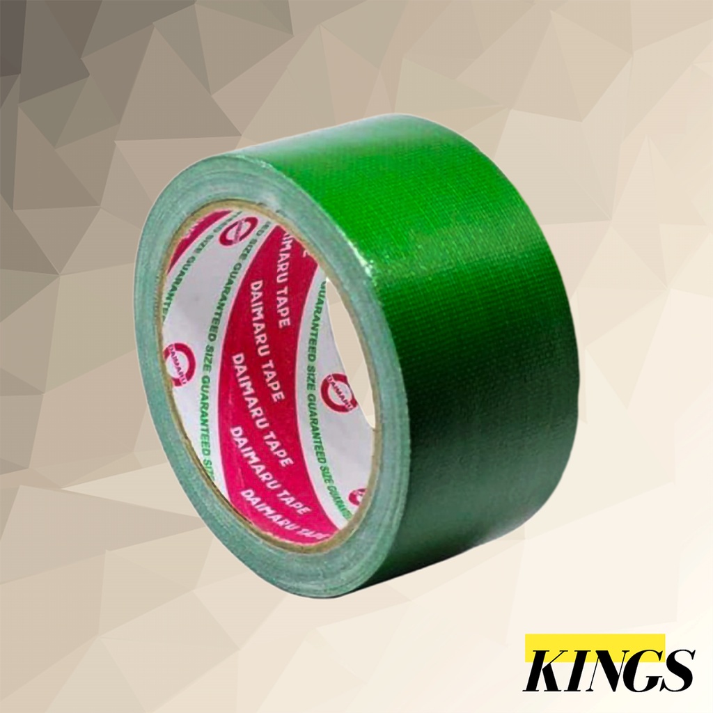 

Daimaru Cloth Tape / Lakban Kain Besar Warna Hijau 4.8 Cm / 2 Inch