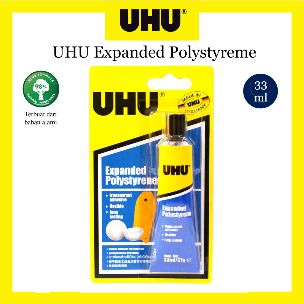 

Lem UHU House Hold Expanded Polystyrene Styrofoam / Adhesive Original Made In Germany