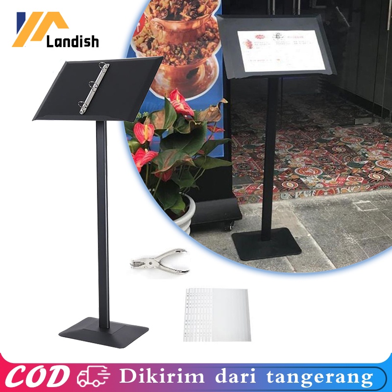 

Stand Menu Stand A4 Tempat Menu 115cm Rak Menu Buku Menu Restoran Cover Menu Resto Untuk Restoran