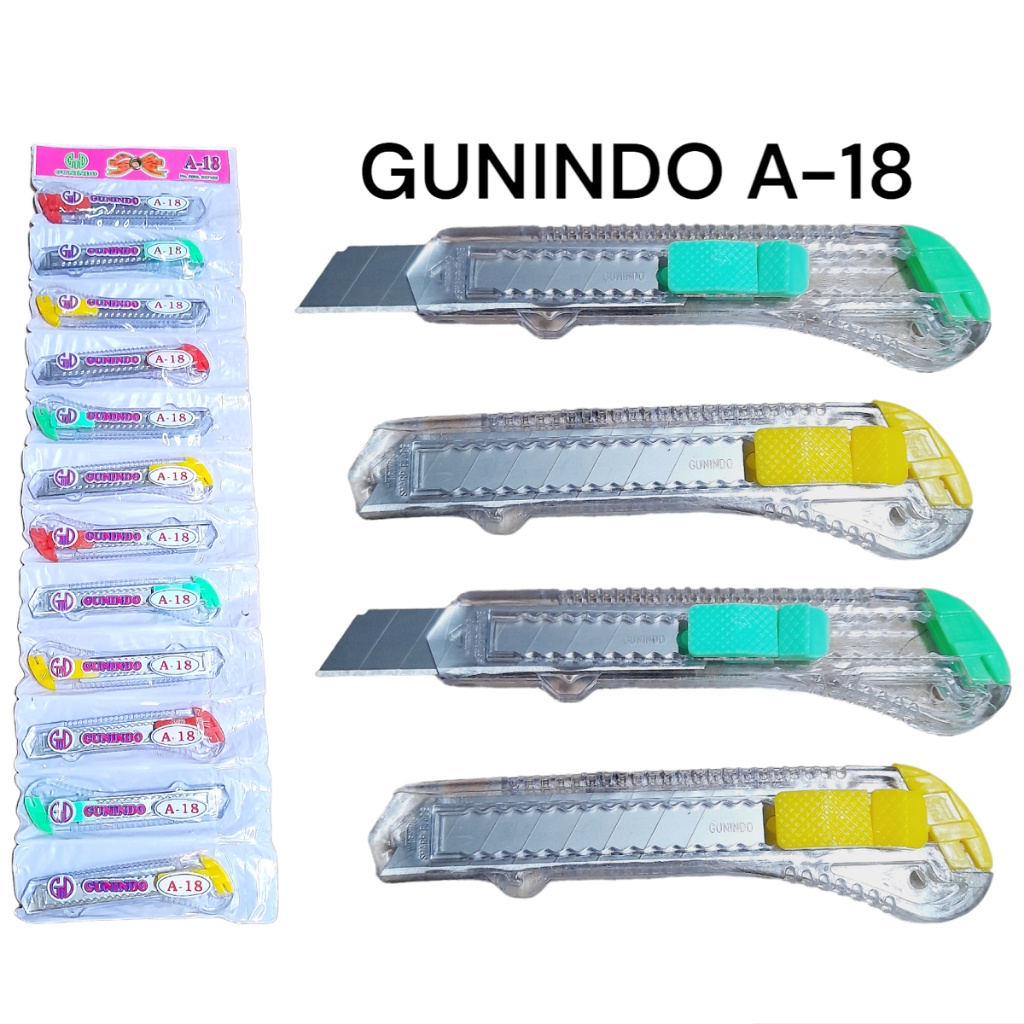 

(12pcs) GUNINDO A-18 BSAR TRANSPARANT ISI 12 MURAH