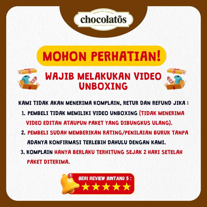 

terbaru !!! [exclusive vinny laurencia] special seasonal 1 karton mix chocolatos dark (190gr) dan