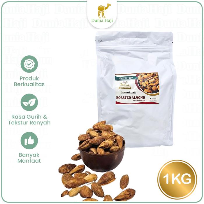 

terbaru !!! almond kacang almon roasted harga grosir untuk oleh oleh haji dan umroh ready