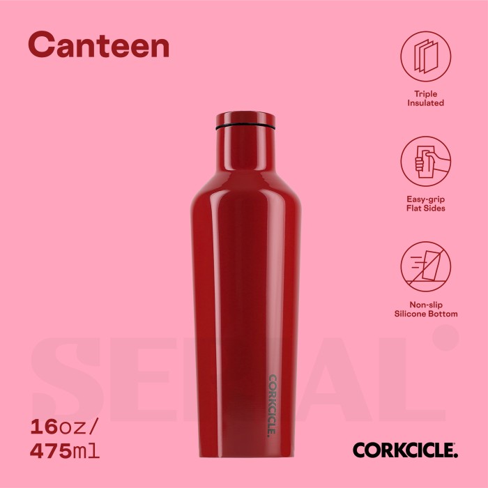 CORKCICLE Canteen 16oz - Cherry Bomb