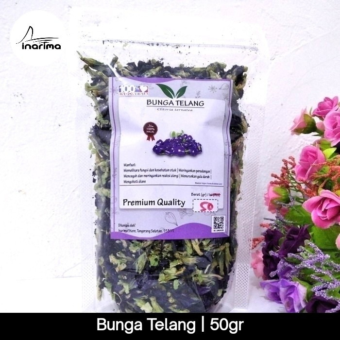 

Bunga Telang Kembang Teleng Blue Pea Kering 1kg