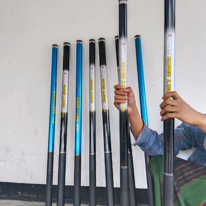 Terbaru Tegek Bendera Sholawat 9 Meter, Joran Tegek Pancing Ukuran 10 Meter Kuat Kaku Abu Ikan Cod