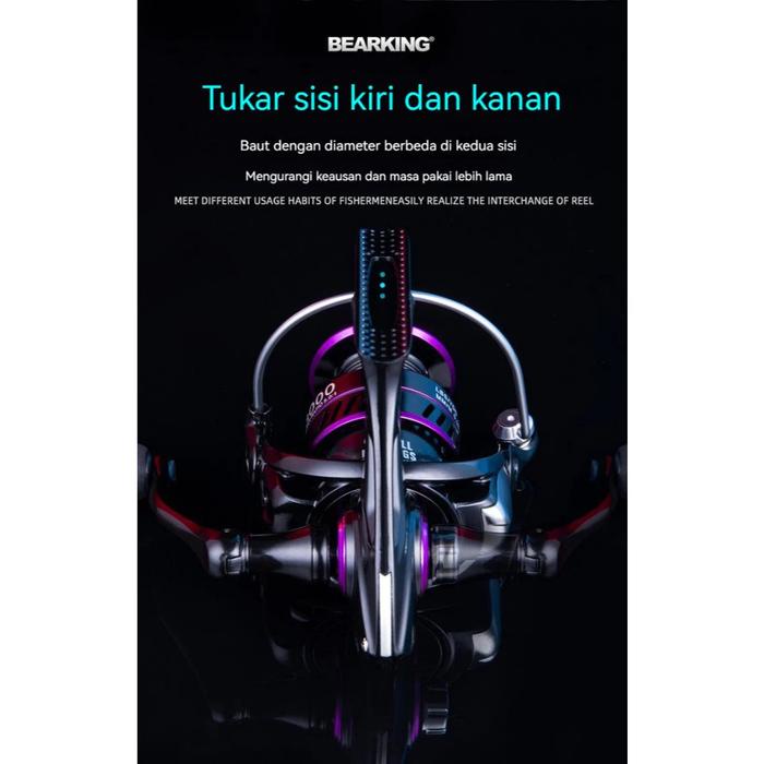 Terbaru Daiwa Reel Spinning Saltwater Kd-1000 7000 Metal Body Handle Spool Reel Fishing Reel