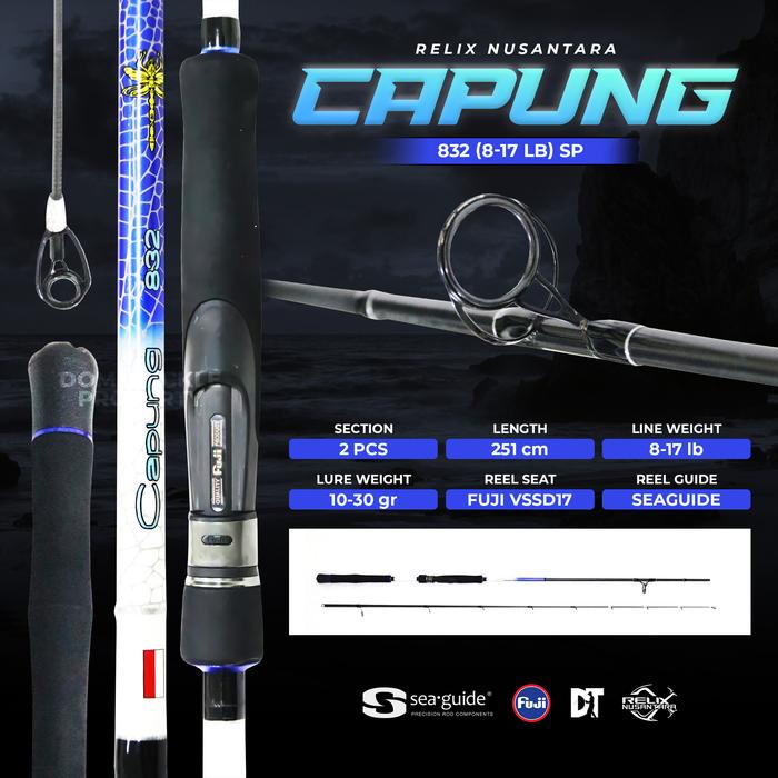 Produk Viral Joran Relix Nusantara Capung Gen 1 Joran Pancing Pinggiran Rod Spinning 832 902 Packing
