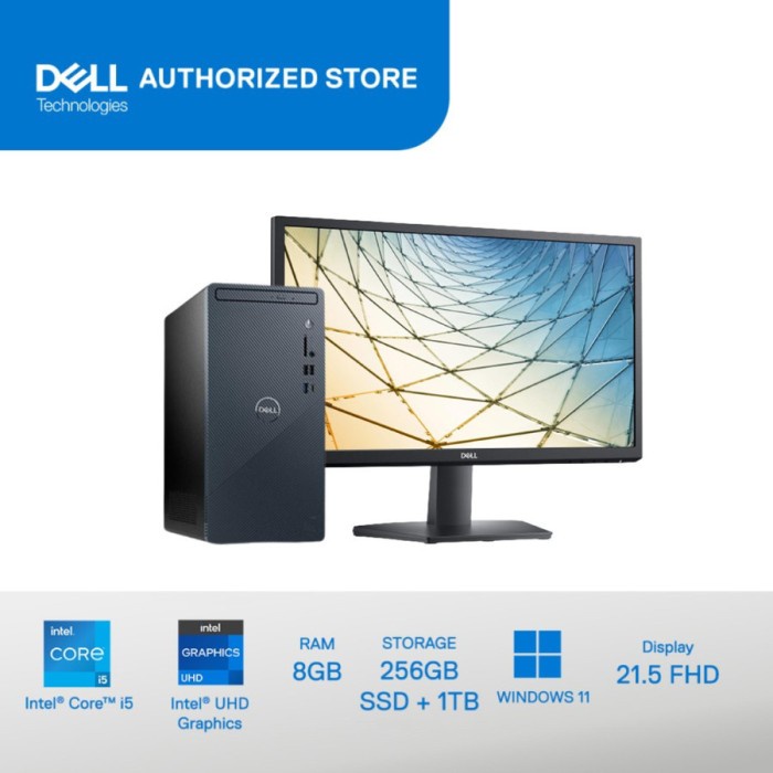 BISA GOSEND PC DELL INSPIRON 3020 MT I5 13400/8/SSD256+HD1TB/W11+OHS DELL I5 GEN13 TERMURAH