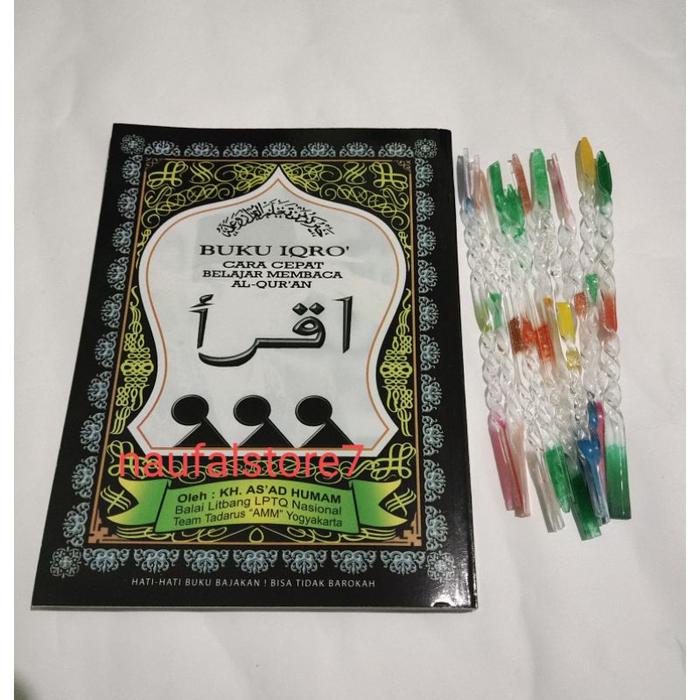 

IQRO BESAR LENGKAP JILID 1-6 UKURAN A5 DENGAN KALAM GRATIS BEST SELLER