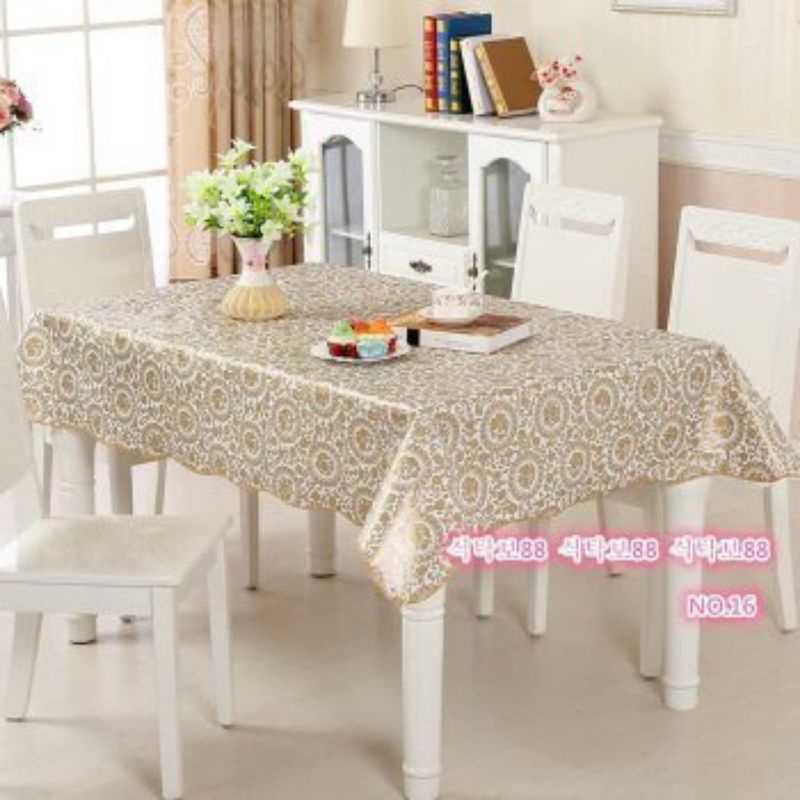 MEGA PROMO Taplak Meja / Alas Meja Anti Air Persegi Jumbo Taplak Meja Makan dan Tamu Anti Air Uk