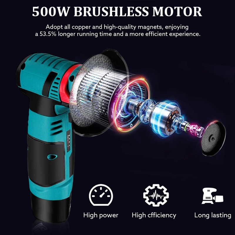 Promo Brushless Angle Grinder Cordless Mesin Gerinda Tangan Gerinda Cordless Elektrik Gerinda