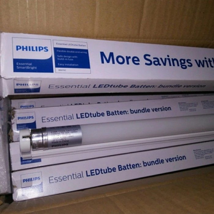 Philips TL LED 8w / 16w / 18w Set BN015C Lampu Neon T8 16W 16Watt 16 W 120 Cm / 60 cm