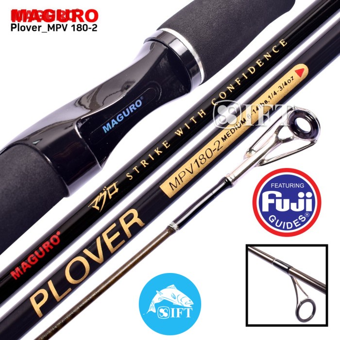 Joran Maguro Plover 135 150 165 180 Cm Fuji Spinning Pancing #Gratisongkir