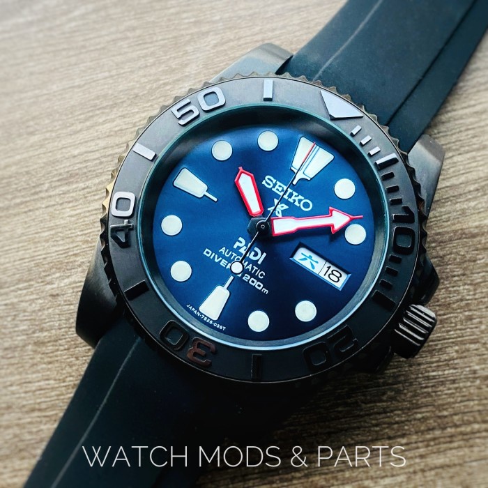 WMNP Seiko Mod Padi Yachtmaster mesin Seiko 4R36A diameter 40mm