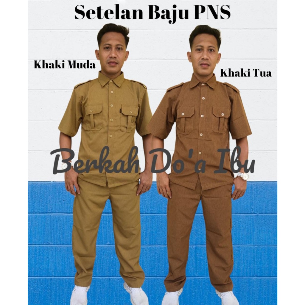 PROMO / SERAGAM PNS SERAGAM PEMDA PRIA KHAKI / CELANA PNS KEKI / KEMEJA PNS