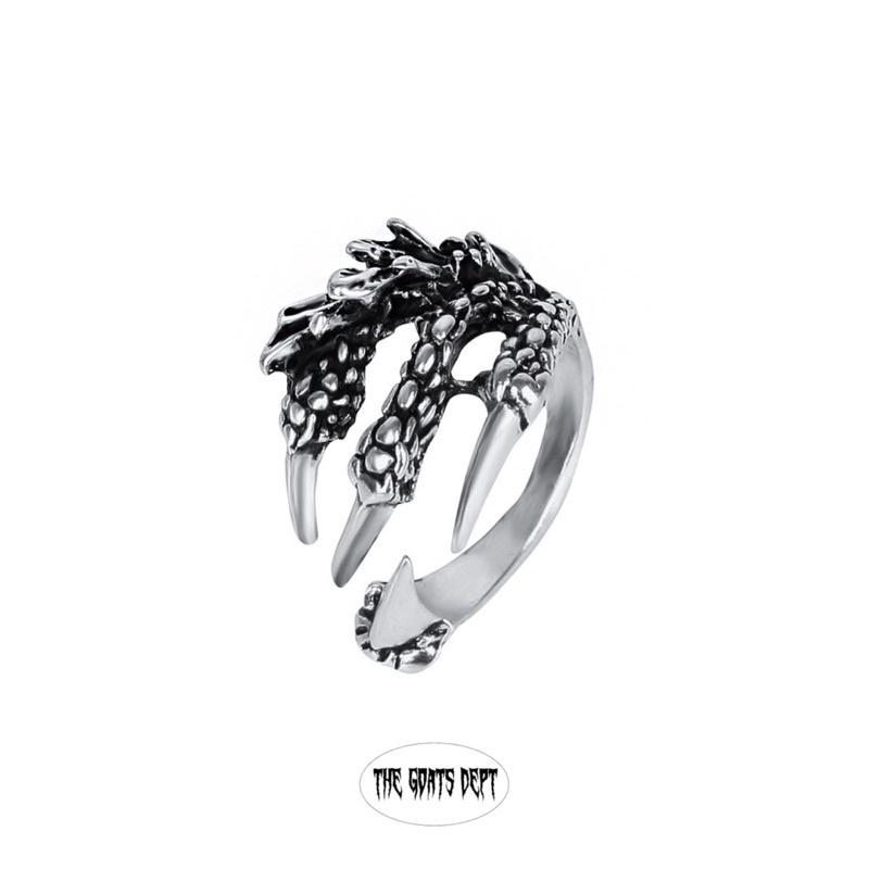 JelitaFash- The Goats Dept - Dragon Claw Ring Original / Cincin Titanium Stailness Model Cakar Naga 