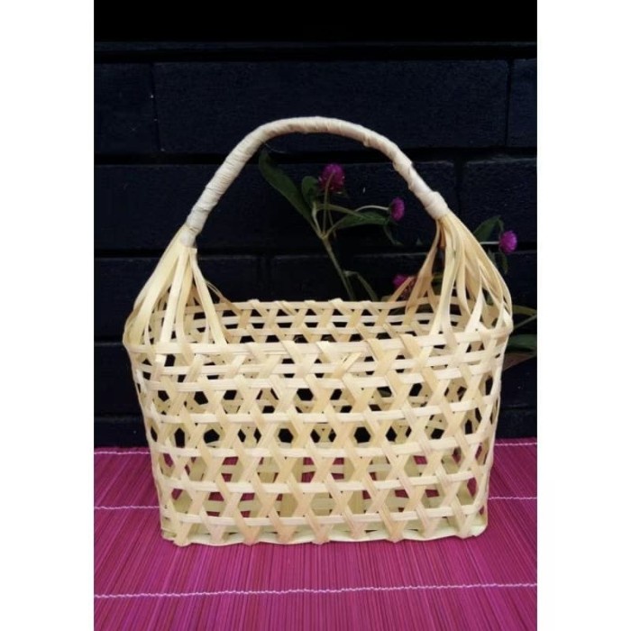 SALE Tas Jingjing Bambu Kantong Keranjang Anyaman Bambu Tas Oleh Oleh Kantong Anyam Bambu Hampers
