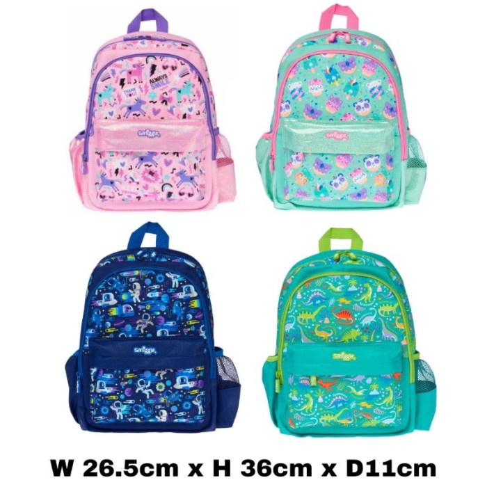 ORIGINAL.. SMIGGLE JUNIOR BACKPACK CLOUD NINE DINOSAUR ASTRONAUT UNICORN