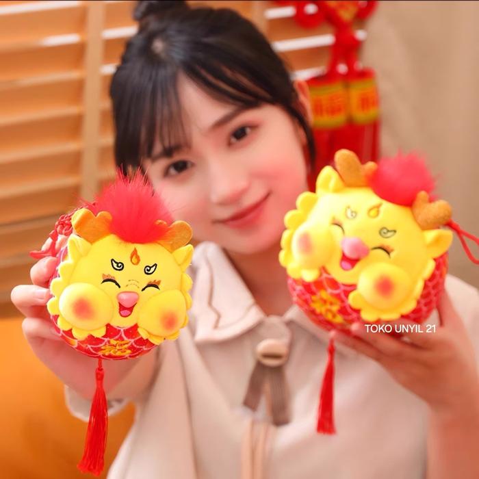 Boneka Naga Lucu Boneka Naga Gemoy Boneka Mobil Boneka Rumah Dolls Toys Pajangan Boneka Naga