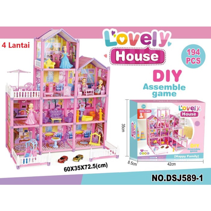 MURAH Mainan Rumah Rumah 4 Lantai Villaku Anak Perempuan / Dream House